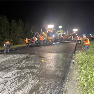 Supervision of road pavement on highway 10 in Sherbrooke